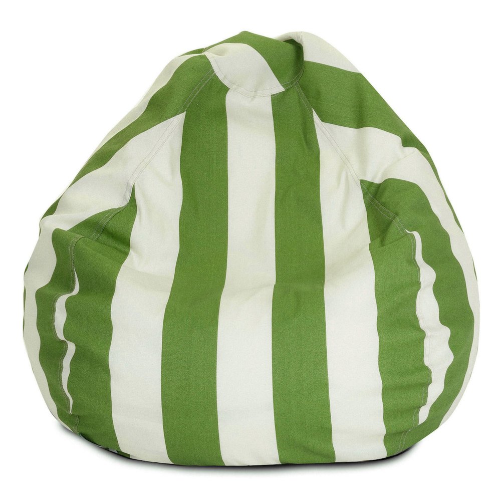 Majestic Home Goods Small Bean Bag Vertical Stripe Sage