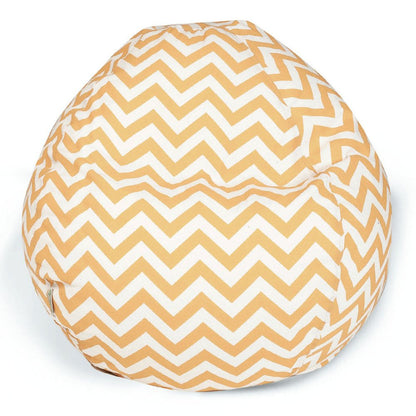 Majestic Home Goods Small Bean Bag Chevron Yellow
