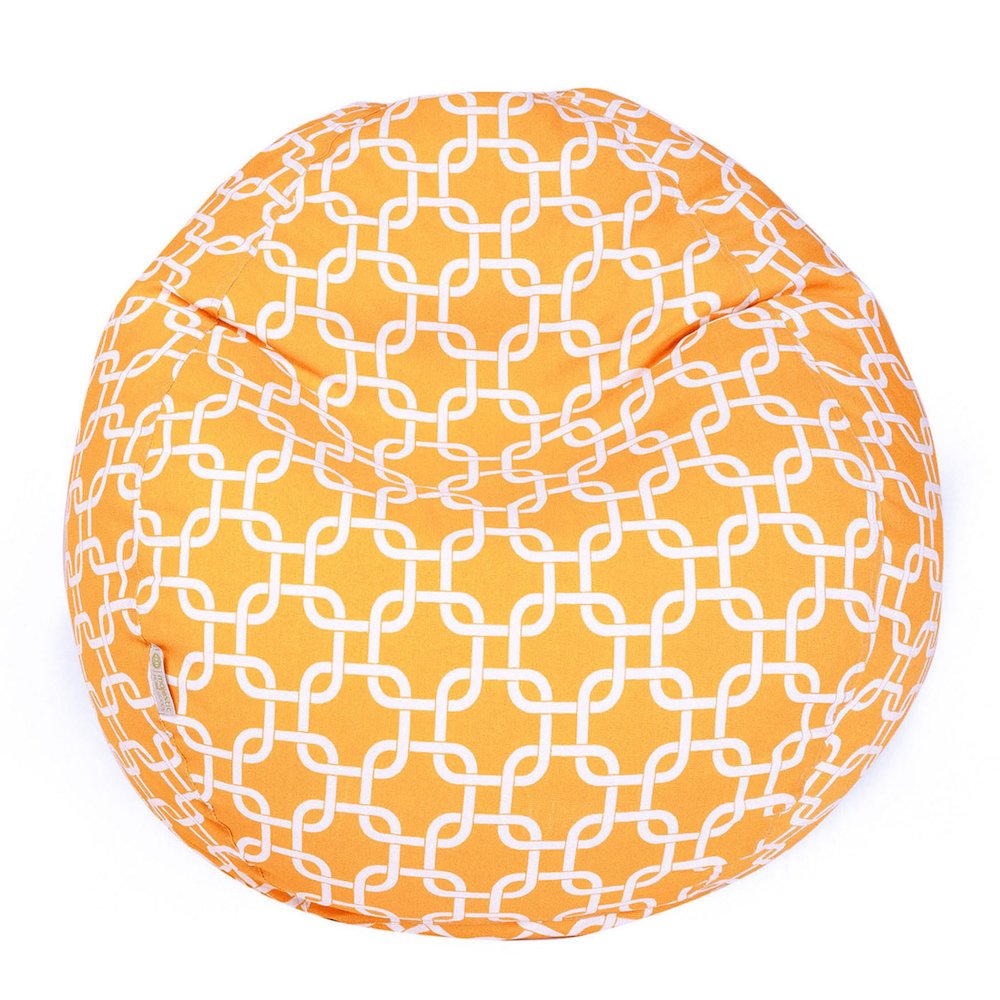 Majestic Home Goods Small Bean Bag Links Yellow