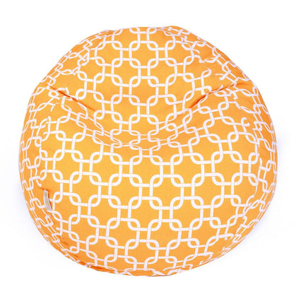 Majestic Home Goods Small Bean Bag Links Yellow