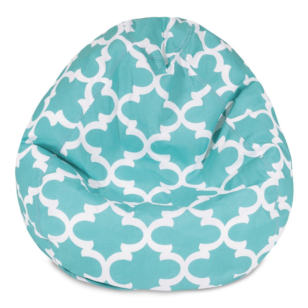 Majestic Home Goods Small Bean Bag Trellis Teal