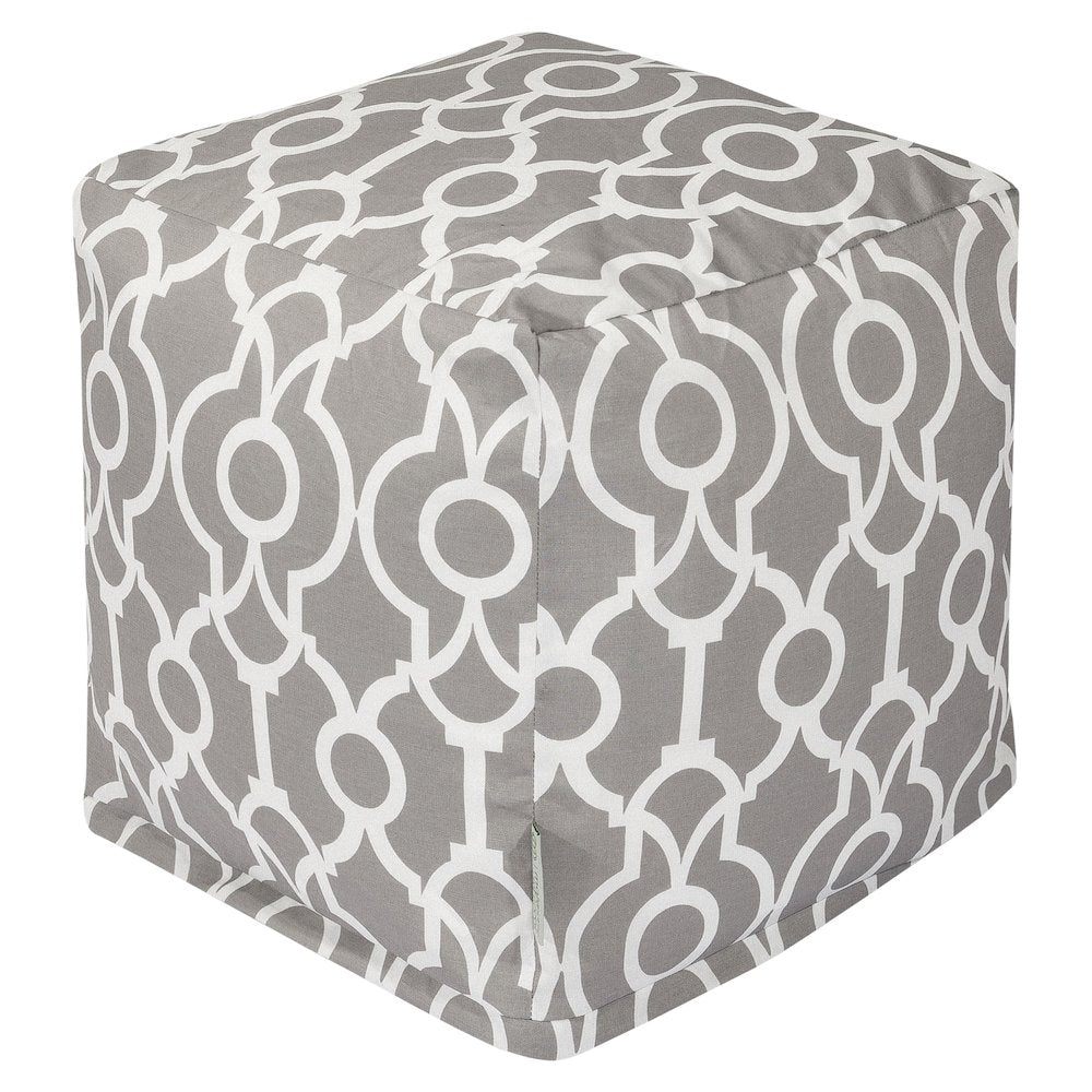 Majestic Home Goods Cube Pouf Athens Gray