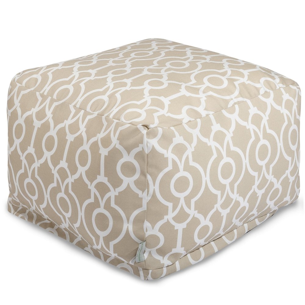 Majestic Home Goods Ottoman Pouf Athens Sand