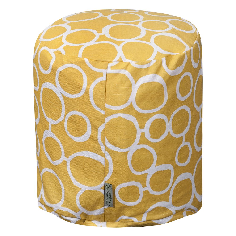 Majestic Home Goods Pouf Fusion Yellow