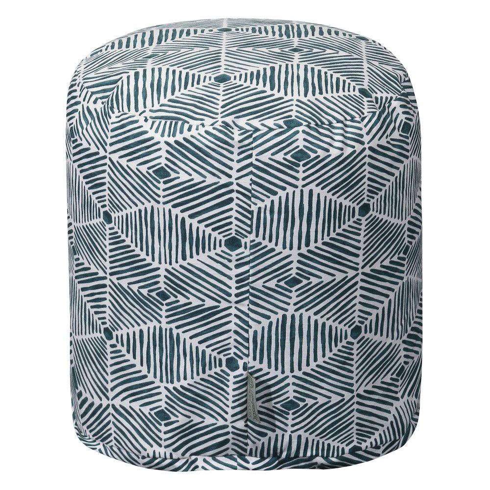 Majestic Home Goods Pouf Charlie Emerald