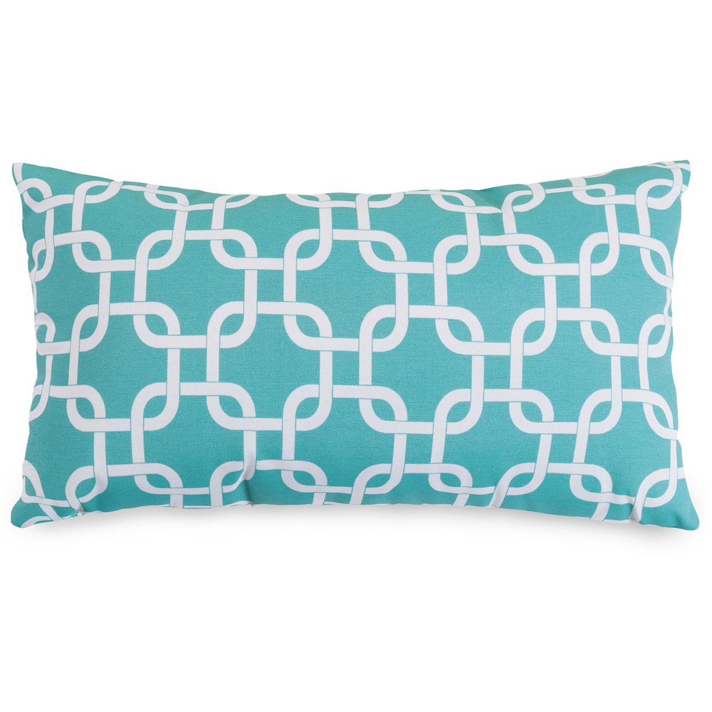 Majestic Home Goods Pillow 12x20 Links Teal