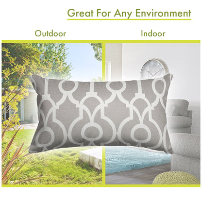 Majestic Home Goods Pillow 12x20 Athens Gray