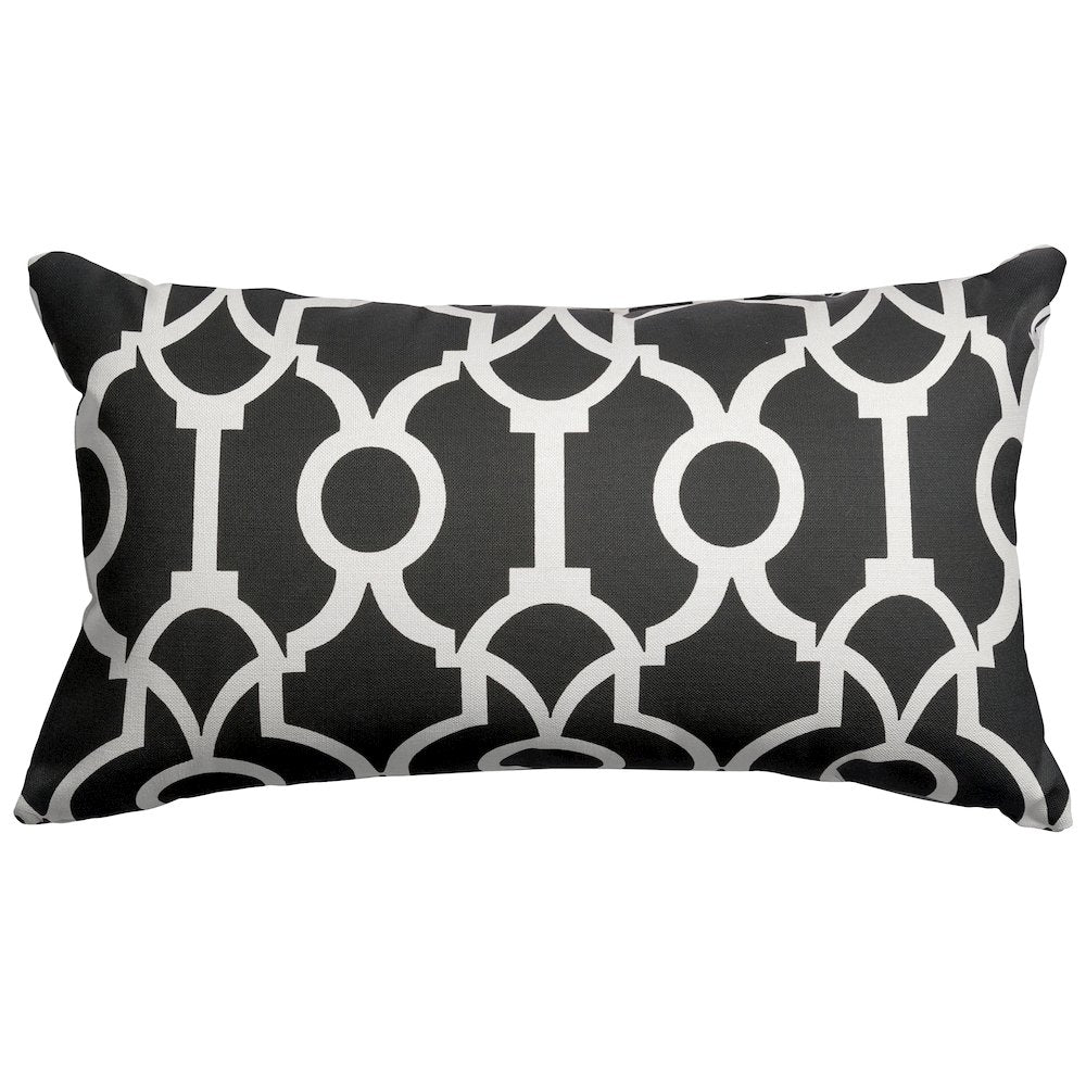 Majestic Home Goods Pillow 12x20 Athens Black