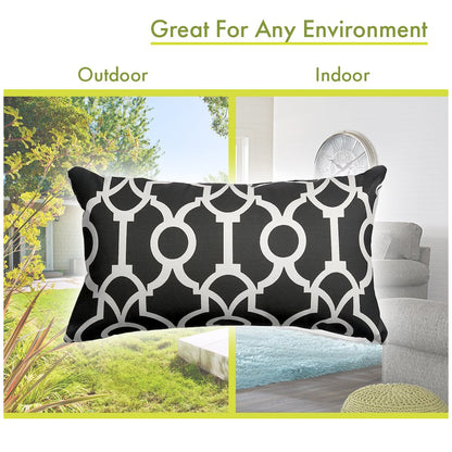 Majestic Home Goods Pillow 12x20 Athens Black