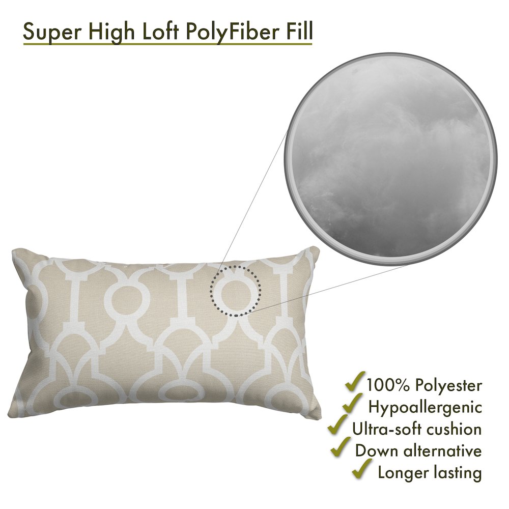 Majestic Home Goods Pillow 12x20 Athens Sand