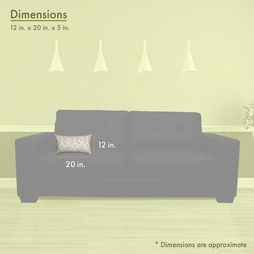 Majestic Home Goods Pillow 12x20 Athens Sand