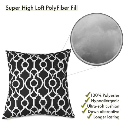 Majestic Home Goods Pillow 20x20 Athens Black