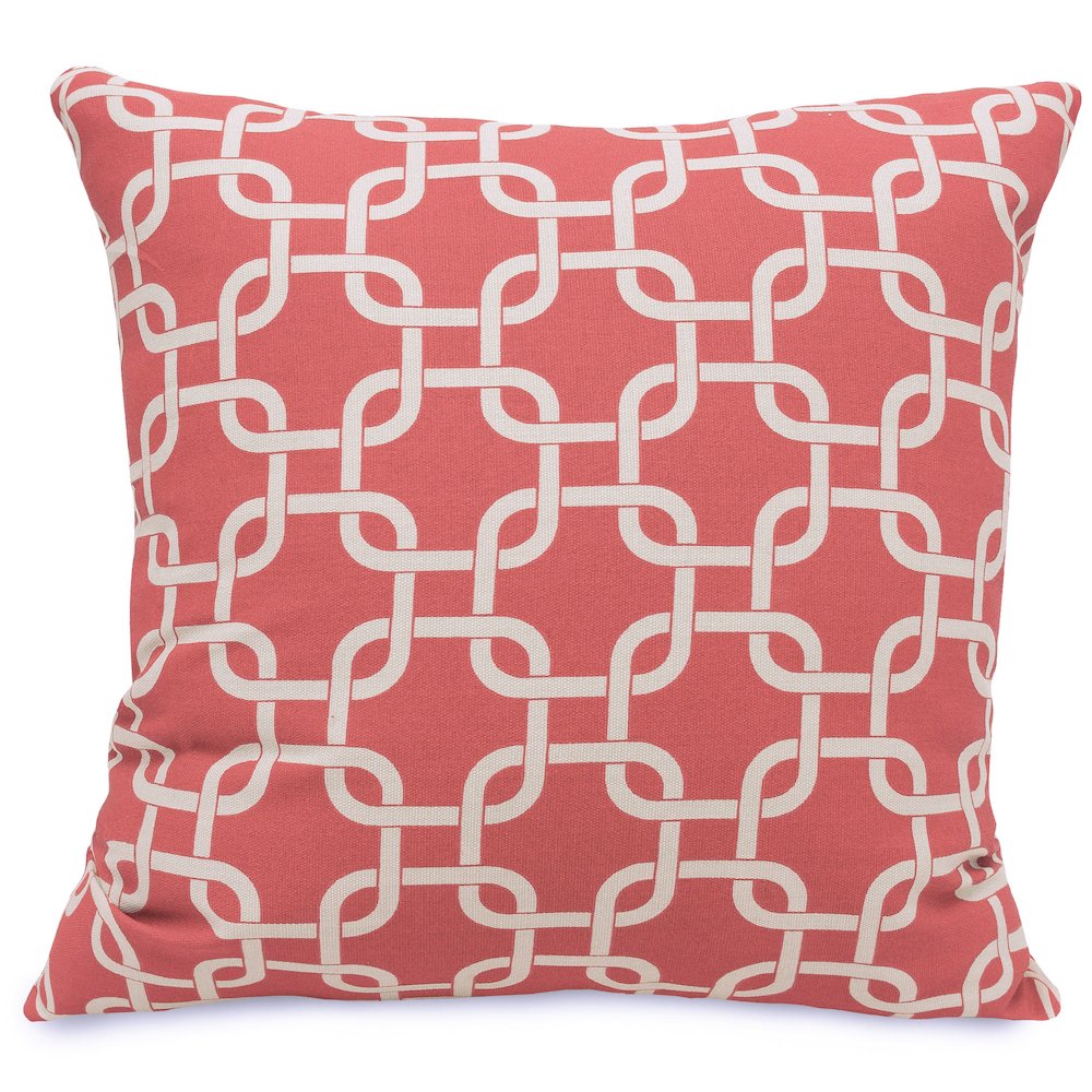Majestic Home Goods Pillow 24x24 Links Coral