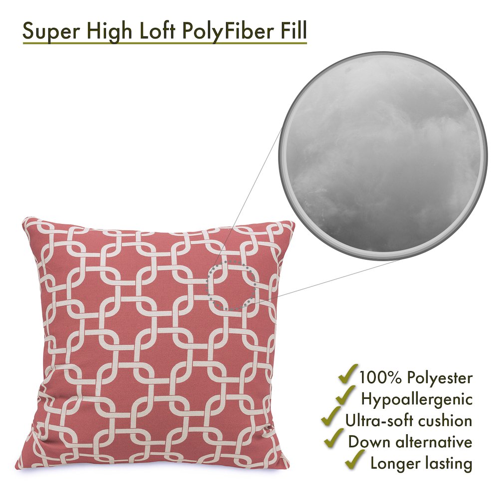 Majestic Home Goods Pillow 24x24 Links Coral