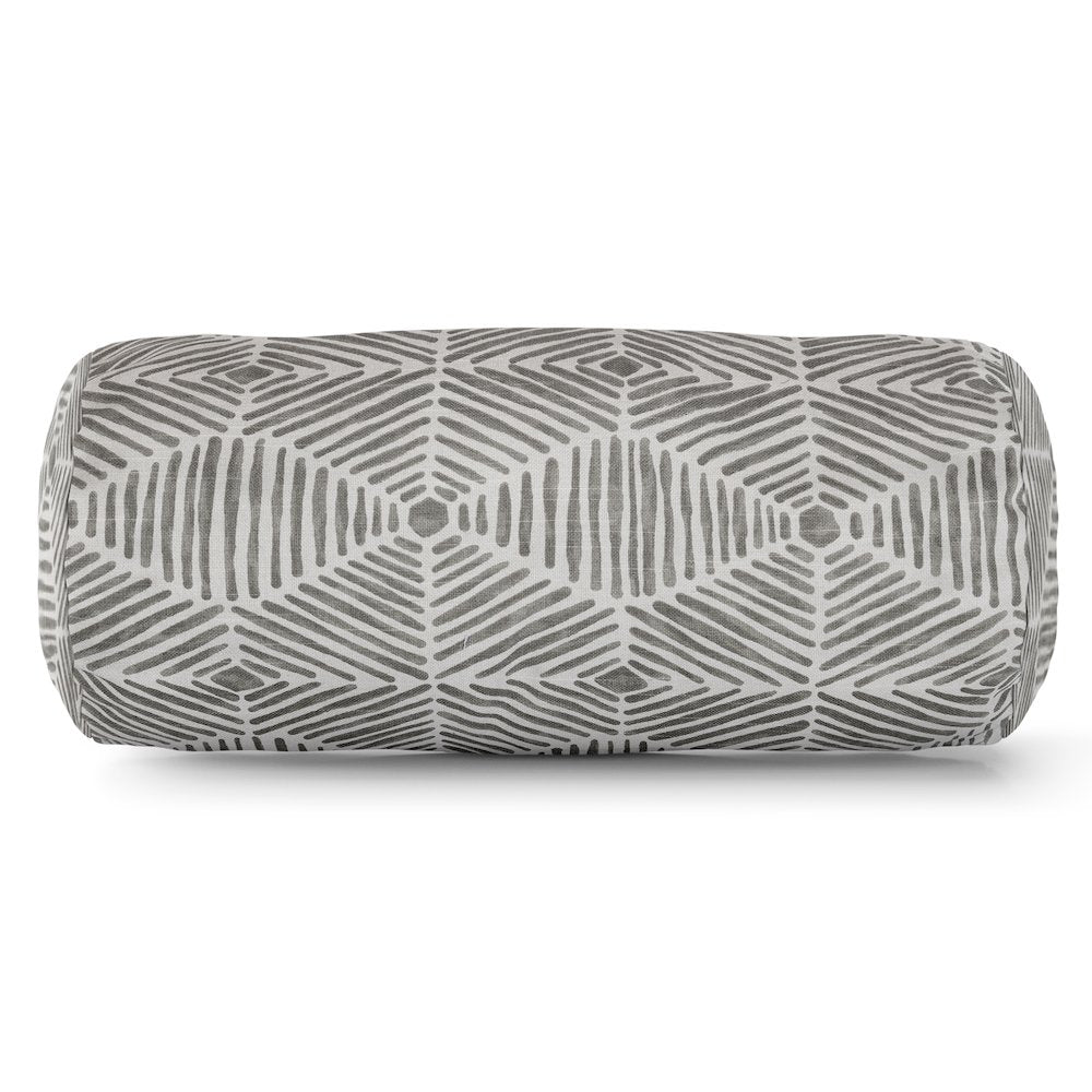 Majestic Home Goods Bolster Pillow Charlie Gray
