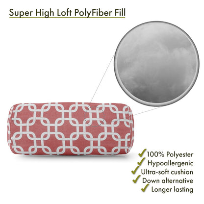 Majestic Home Goods Bolster Pillow Links Coral