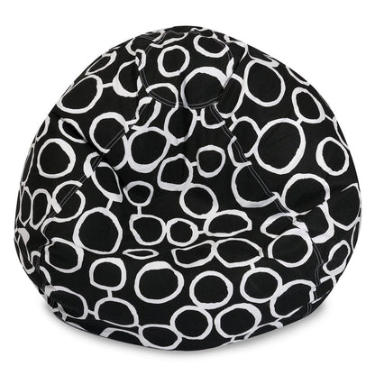 Majestic Home Goods Small Bean Bag Fusion Black