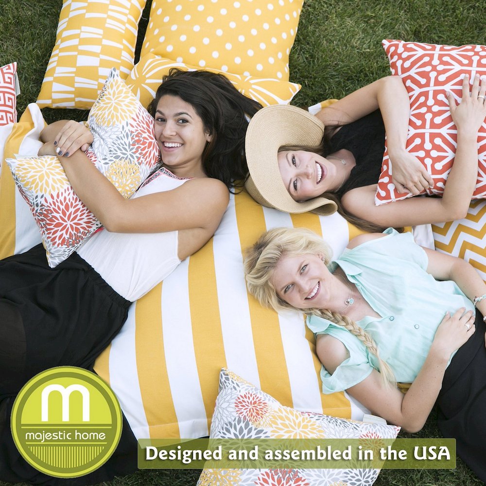 Majestic Home Goods Small Bean Bag Fusion Black
