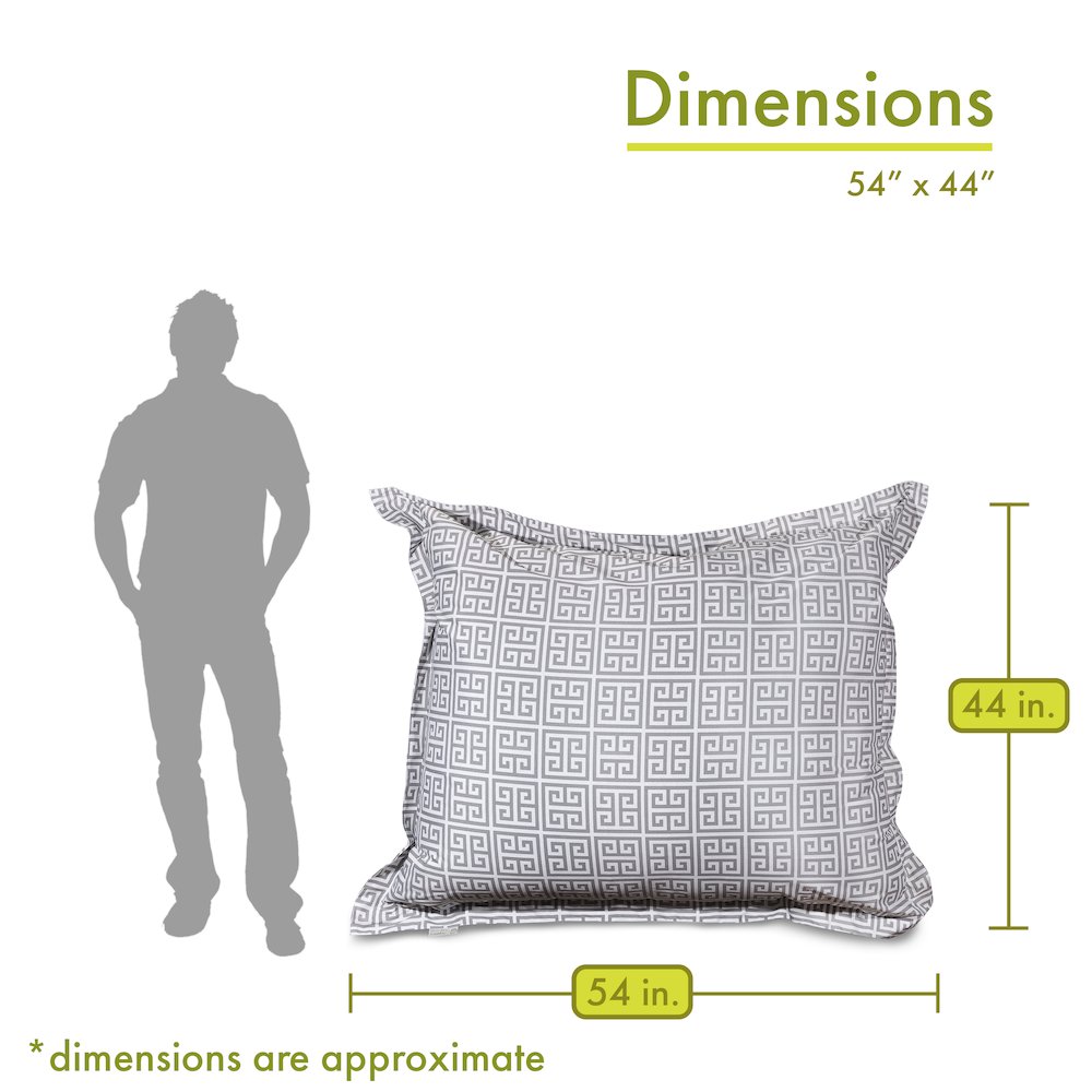 Majestic Home Goods Floor Pillow Towers Gray