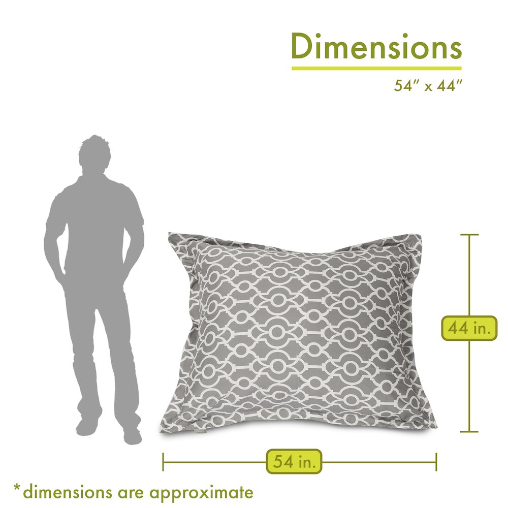 Majestic Home Goods Floor Pillow Athens Gray