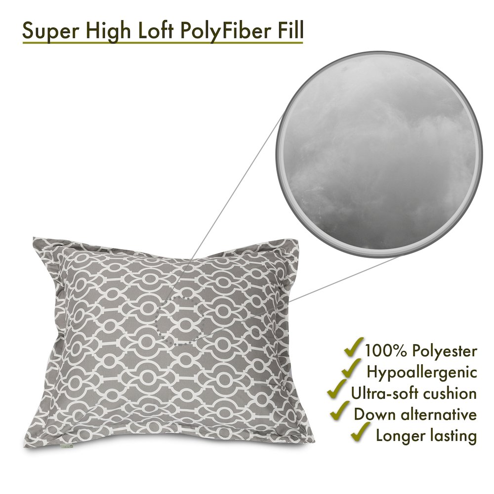 Majestic Home Goods Floor Pillow Athens Gray