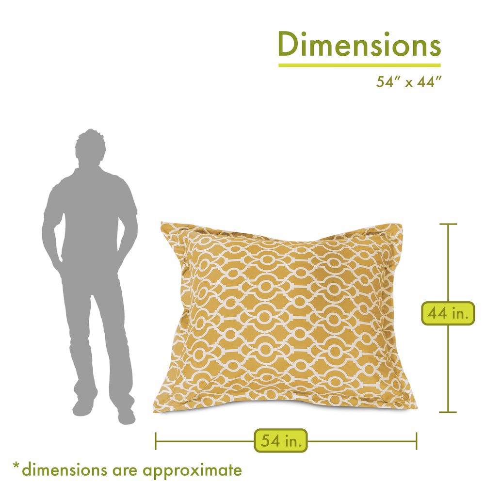 Majestic Home Goods Floor Pillow Athens Citrus