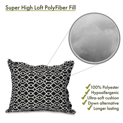 Majestic Home Goods Floor Pillow Athens Black
