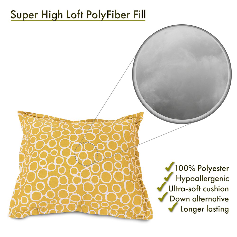 Majestic Home Goods Floor Pillow Fusion Yellow