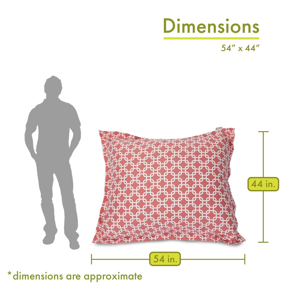 Majestic Home Goods Floor Pillow Links Coral