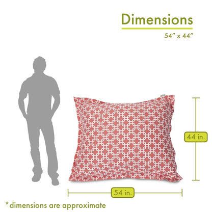 Majestic Home Goods Floor Pillow Links Coral