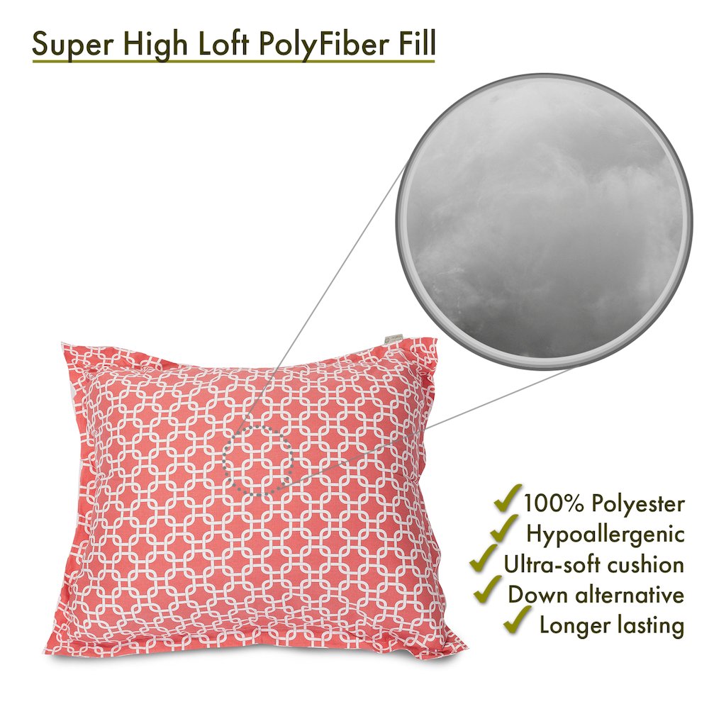 Majestic Home Goods Floor Pillow Links Coral