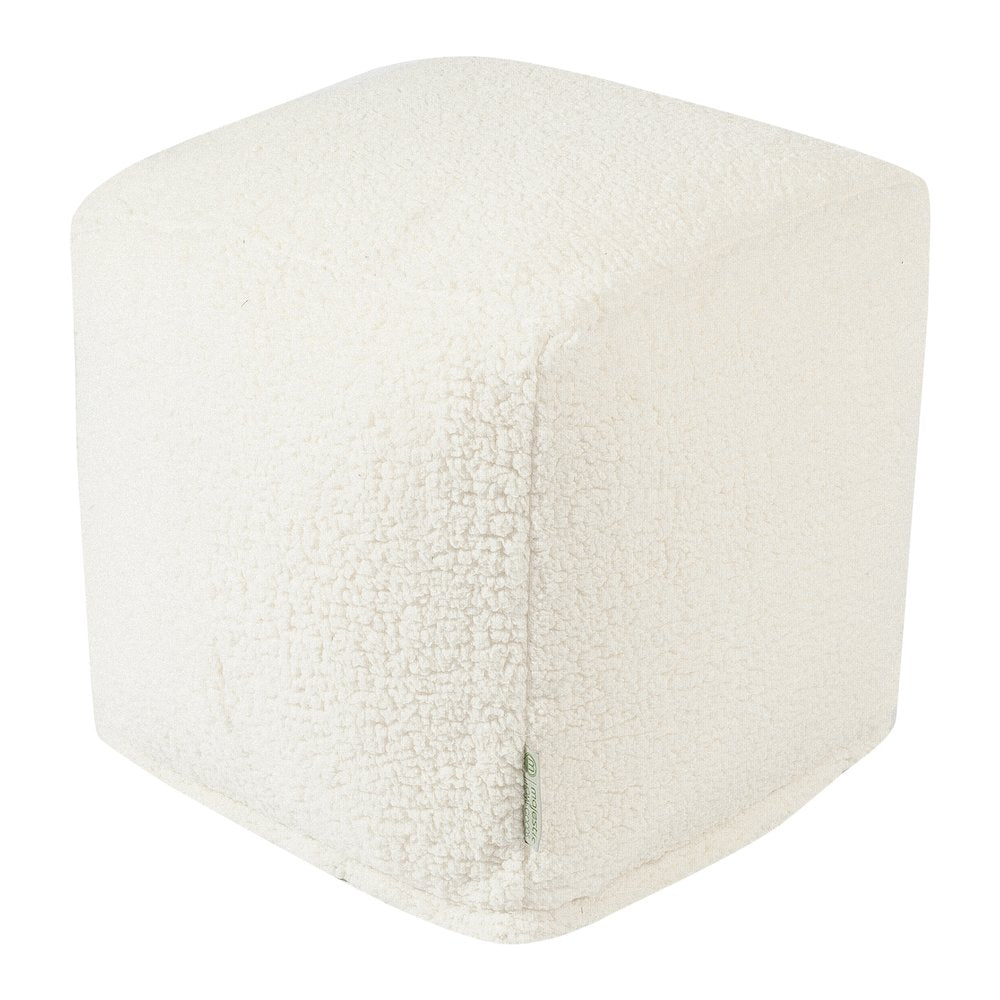 Majestic Home Goods Cube Pouf Sherpa Cream