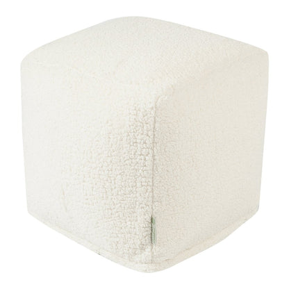 Majestic Home Goods Cube Pouf Sherpa Cream