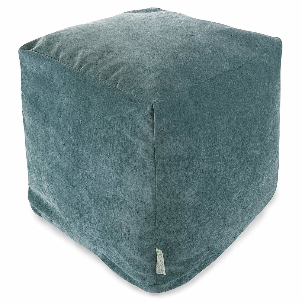 Majestic Home Goods Cube Pouf Villa Azure
