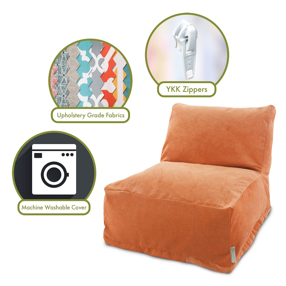 Majestic Home Goods Chair Lounger Villa Orange
