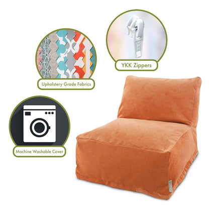 Majestic Home Goods Chair Lounger Villa Orange