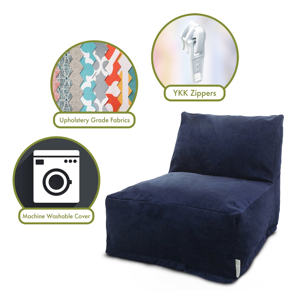 Majestic Home Goods Chair Lounger Villa Navy