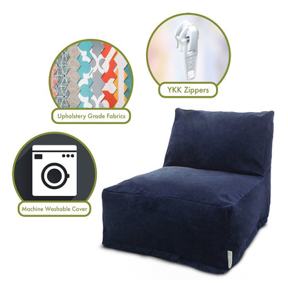 Majestic Home Goods Chair Lounger Villa Navy