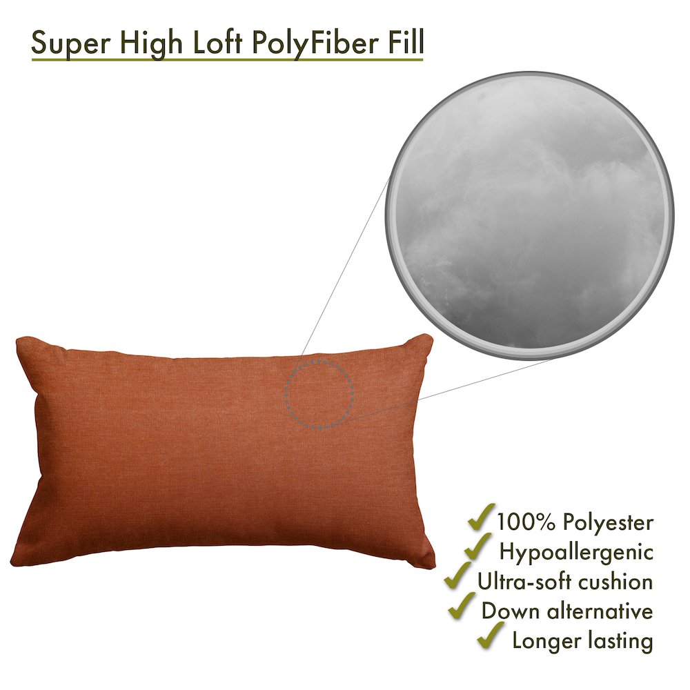 Majestic Home Goods Pillow 12x20 Villa Orange