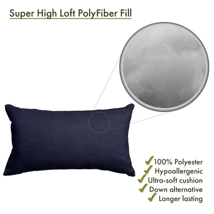 Majestic Home Goods Pillow 12x20 Villa Navy