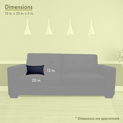 Majestic Home Goods Pillow 12x20 Villa Navy
