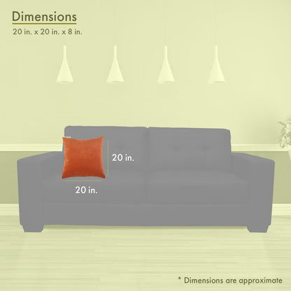 Majestic Home Goods Pillow 20x20 Villa Orange