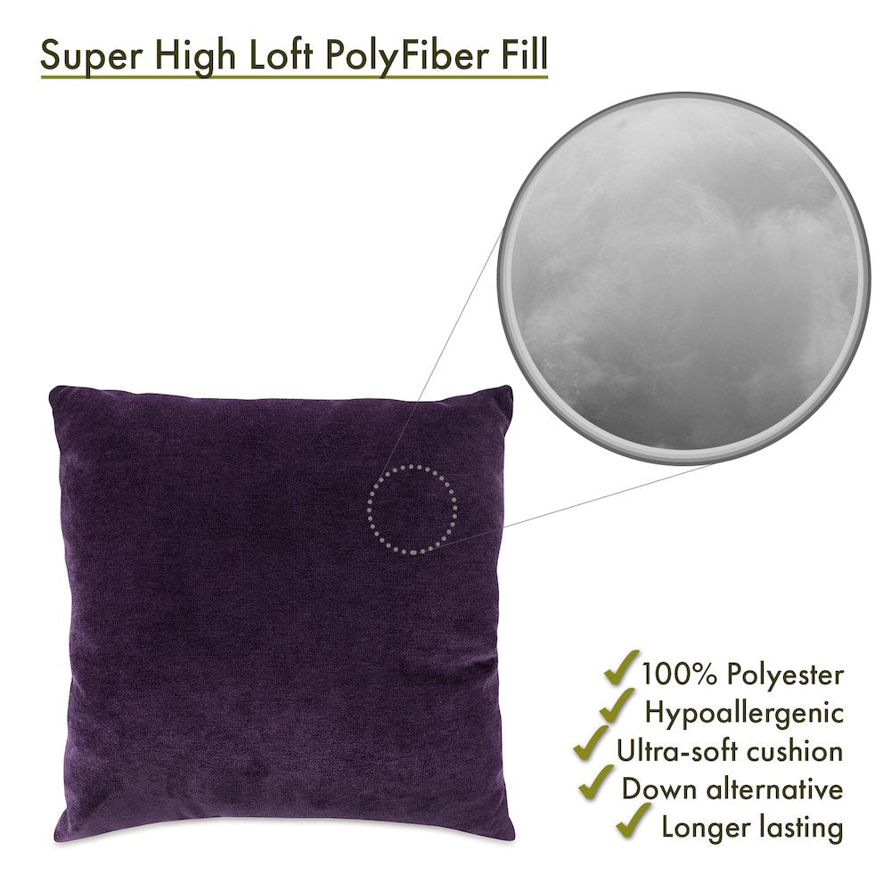 Majestic Home Goods Pillow 20x20 Villa Aubergine