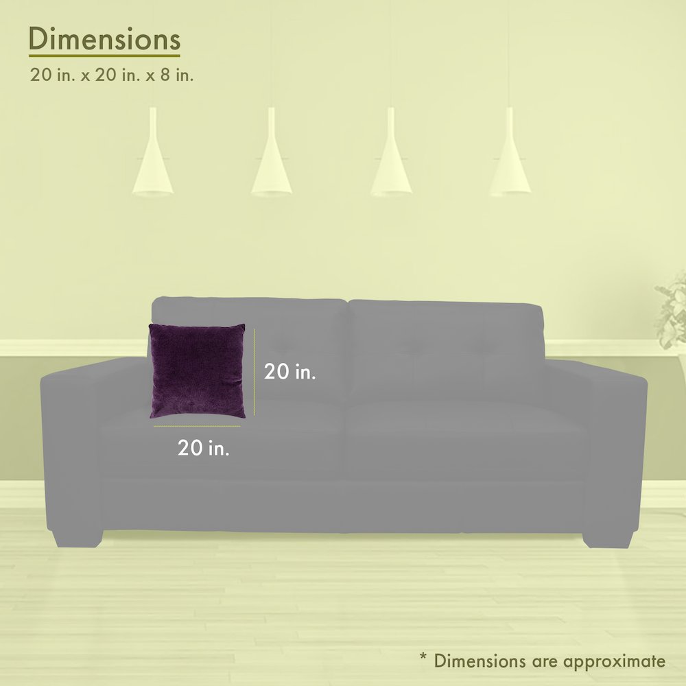 Majestic Home Goods Pillow 20x20 Villa Aubergine