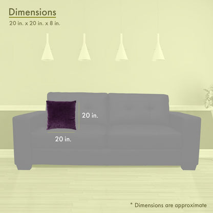 Majestic Home Goods Pillow 20x20 Villa Aubergine