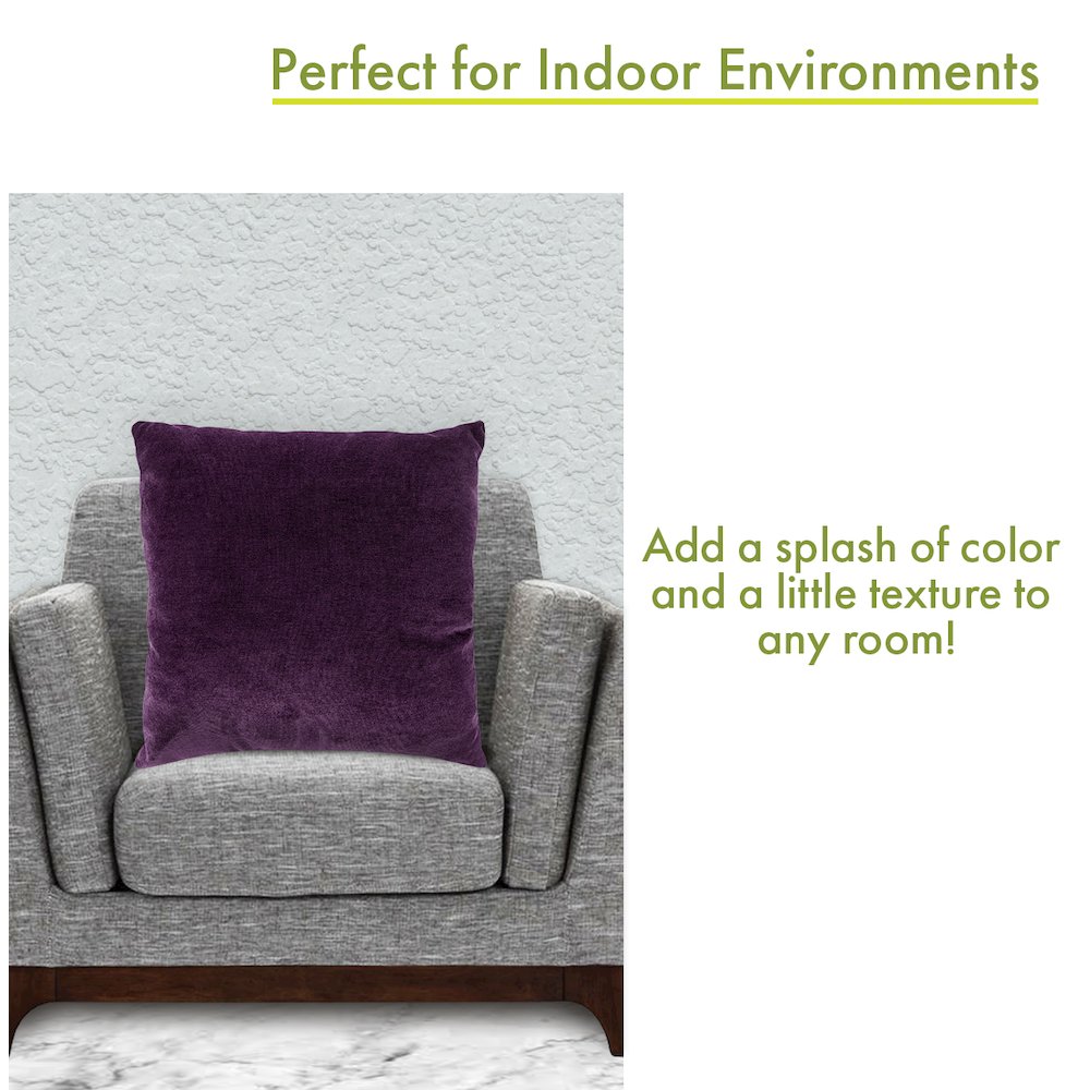 Majestic Home Goods Pillow 20x20 Villa Aubergine