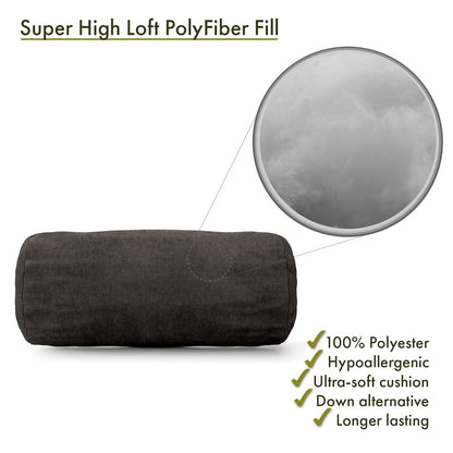 Majestic Home Goods Bolster Pillow Villa Storm