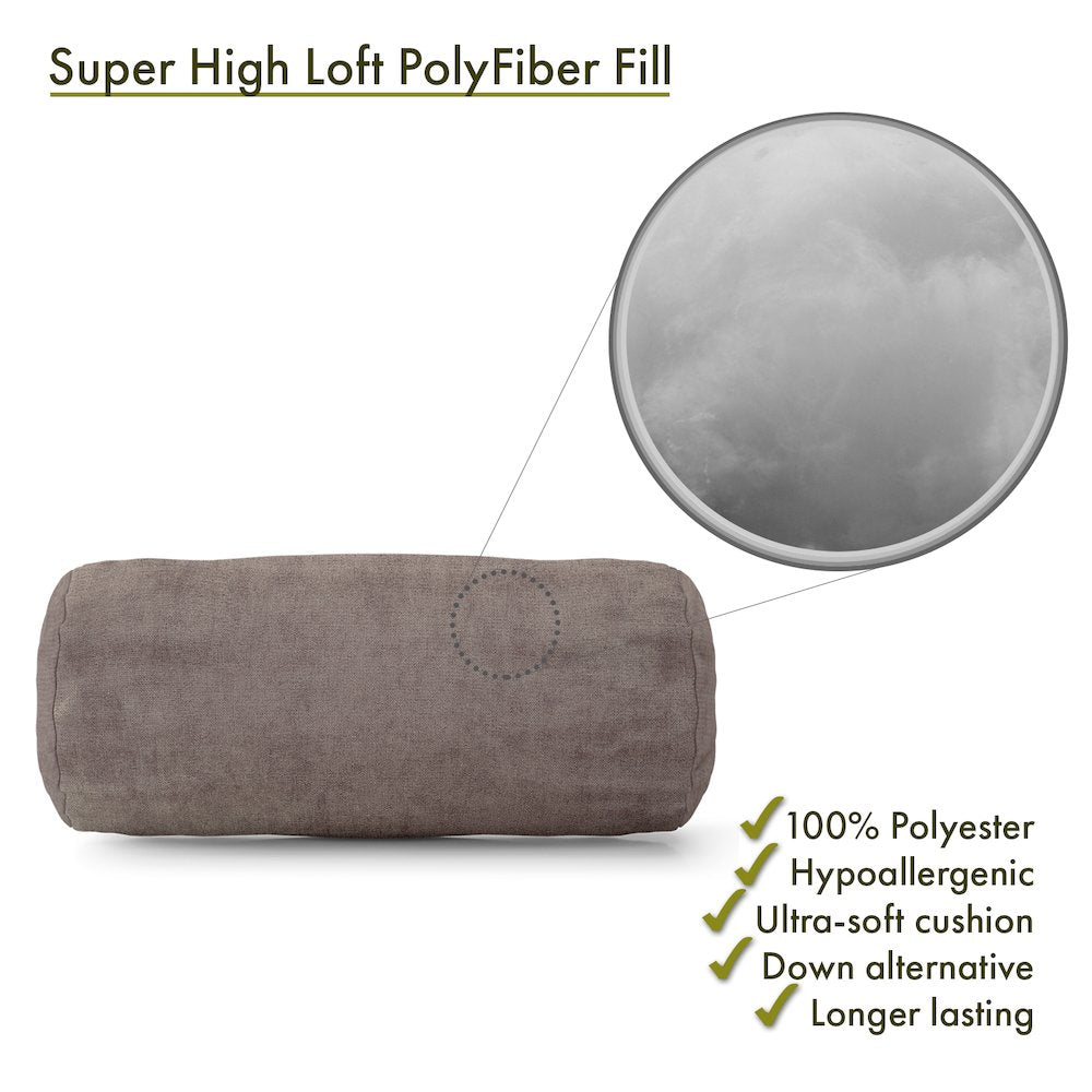 Majestic Home Goods Bolster Pillow Villa Pearl
