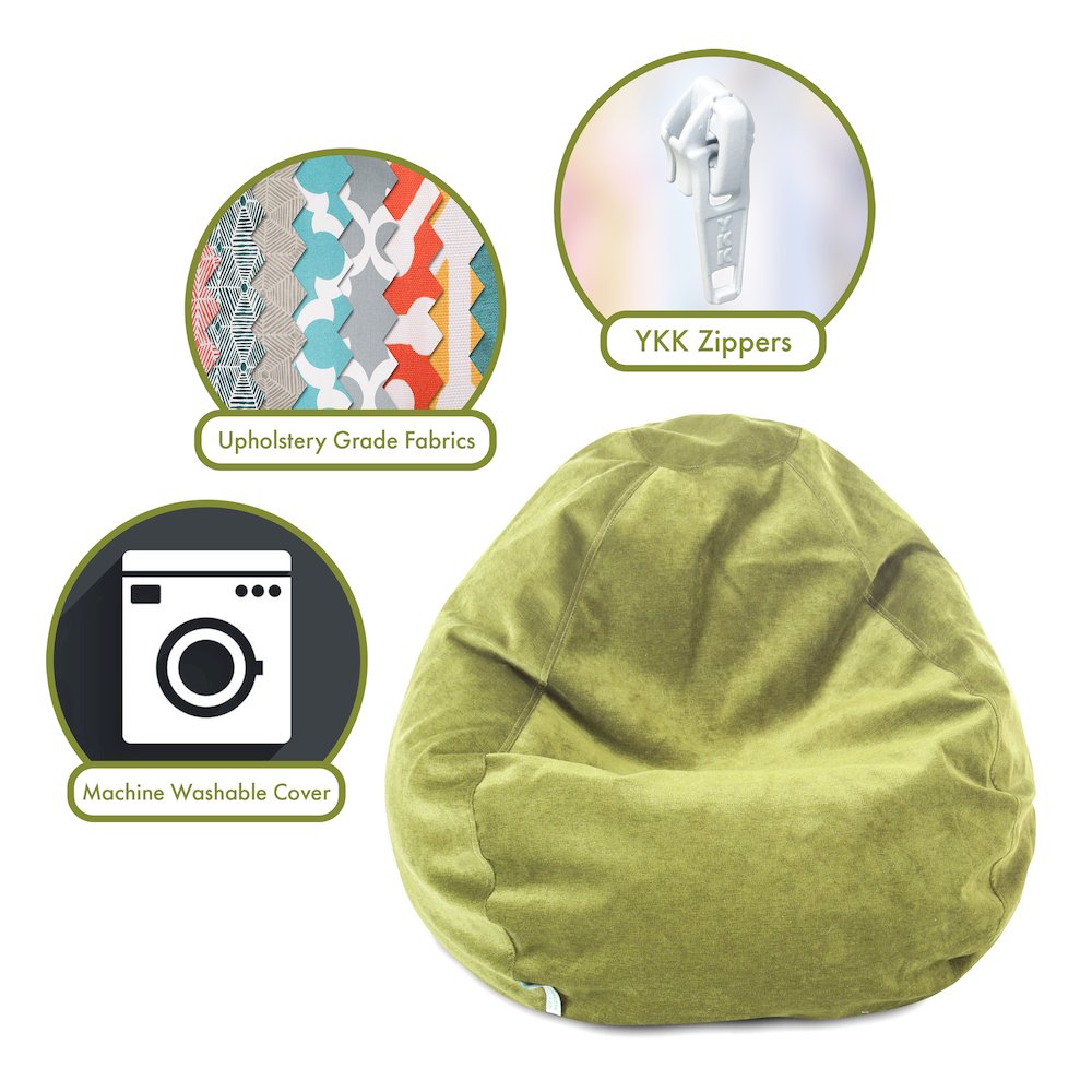 Majestic Home Goods Small Bean Bag Villa Apple