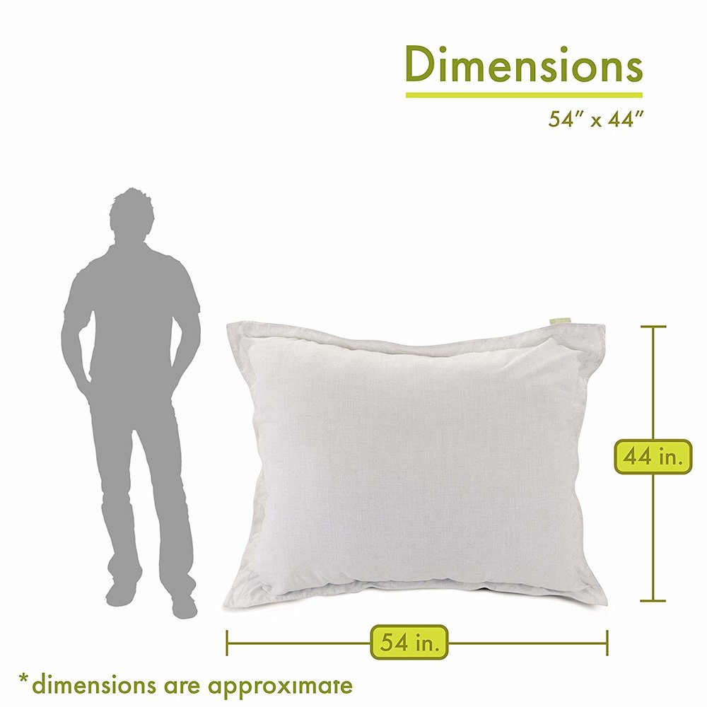 Majestic Home Goods Floor Pillow Wales Magnolia